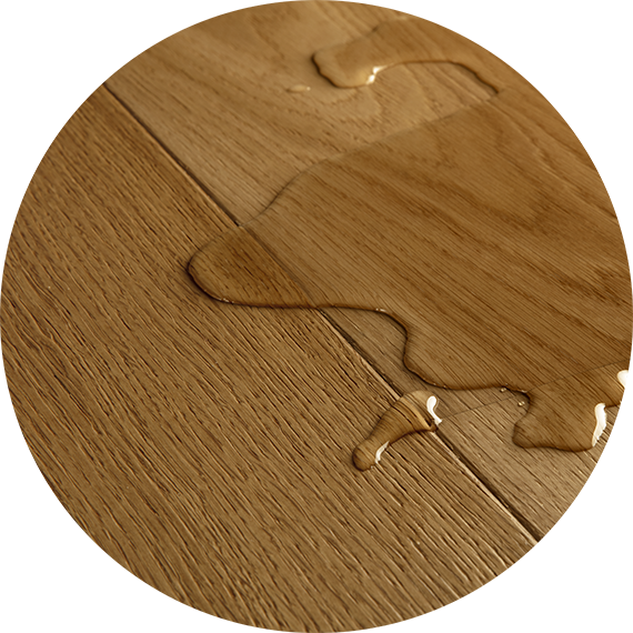 Waterproof wood flooring